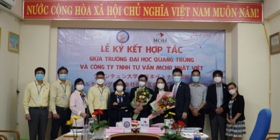 Trường ĐH Quang Trung ký kết hợp tác với Công ty TNHH Tư vấn MCHR Nhật Việt